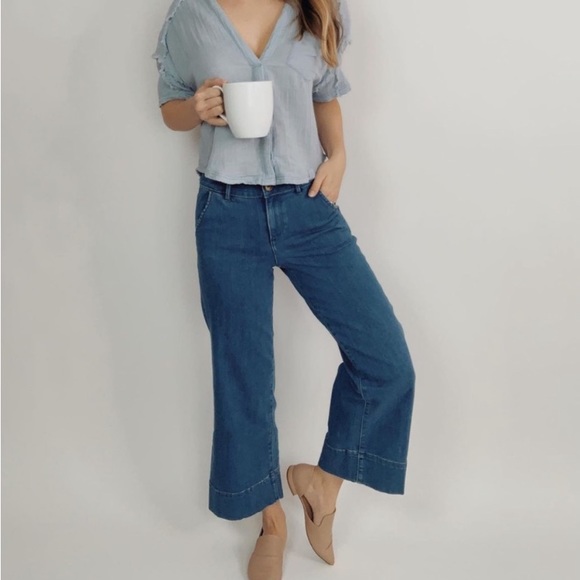 Express Denim - Express wide leg cropped jeans
